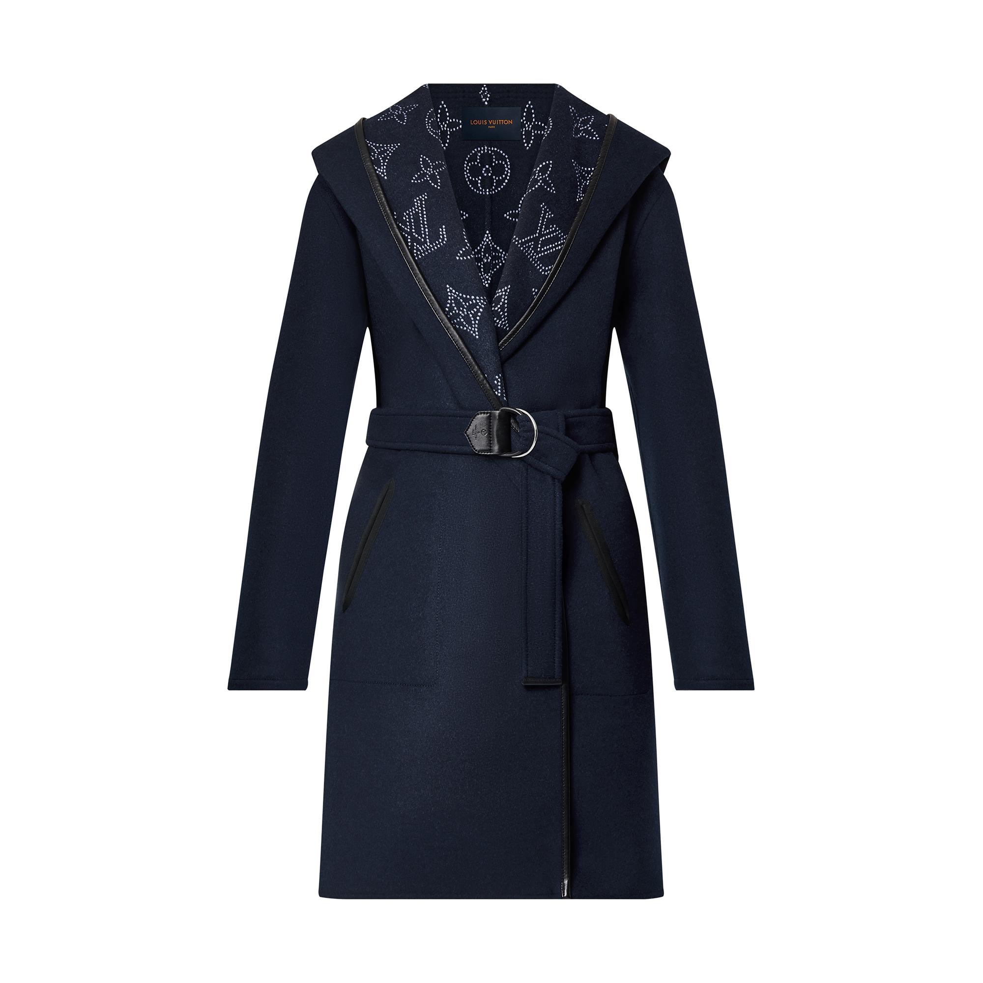 Reversible Mahina Monogram Wrap Coat